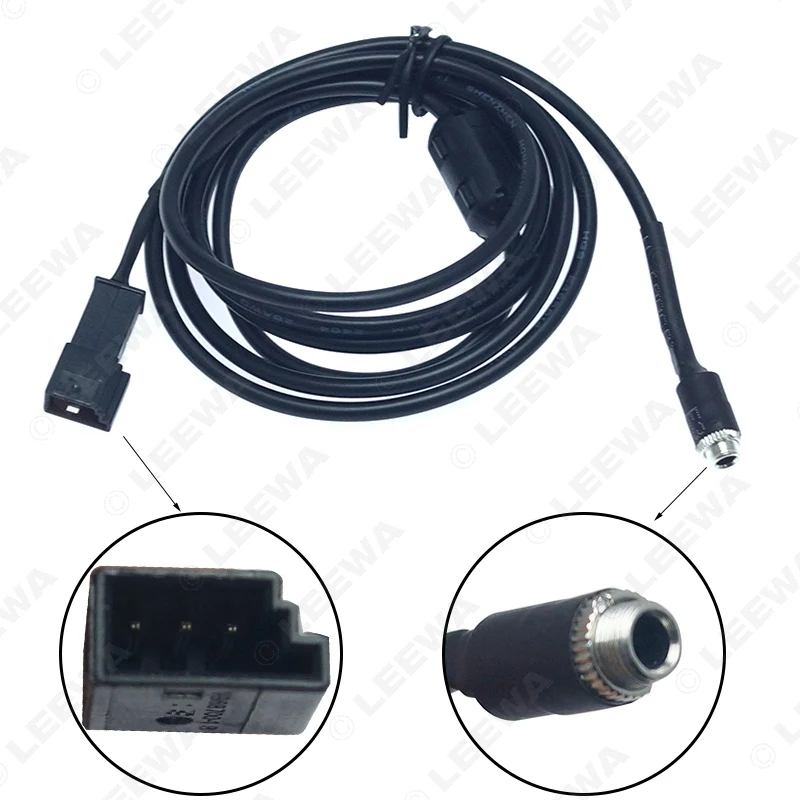 LEEWA 5 шт. 3 мм разъем для 3-Pin AUX жгут проводов BMW E39/E46/E53 с навигацией Системы (SA 602/609) |
