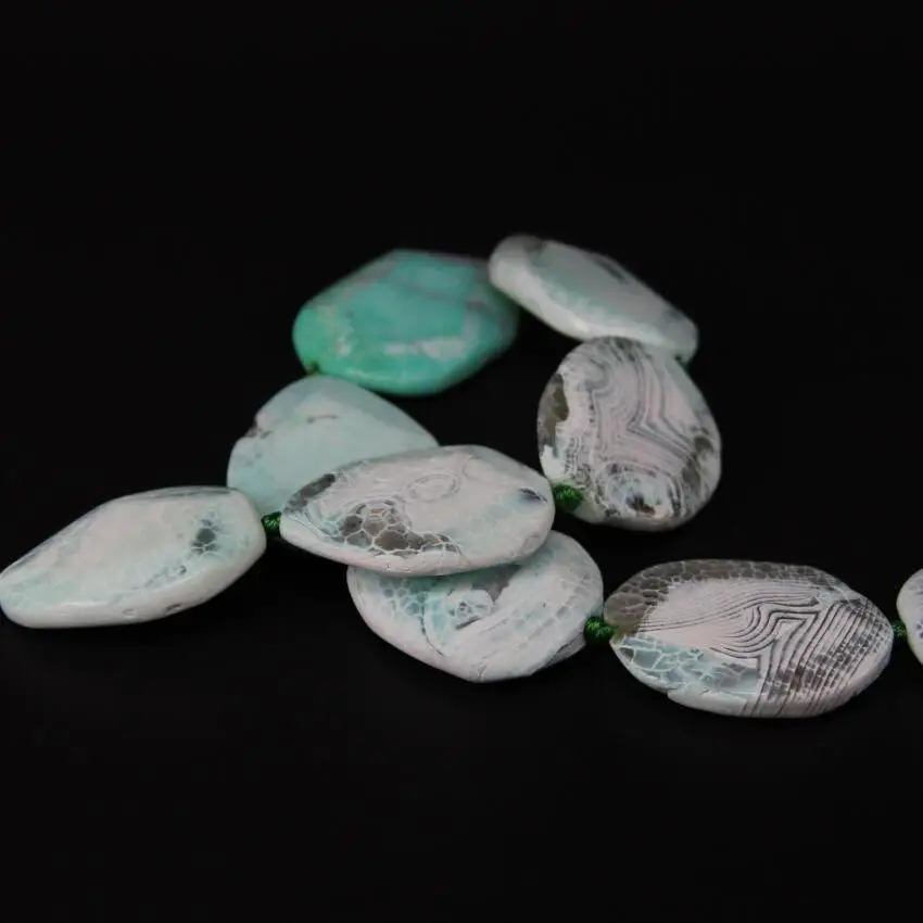 15 5 дюйма/нить светло-зеленая натуральная дракониевая Вена Агаты драже граненая