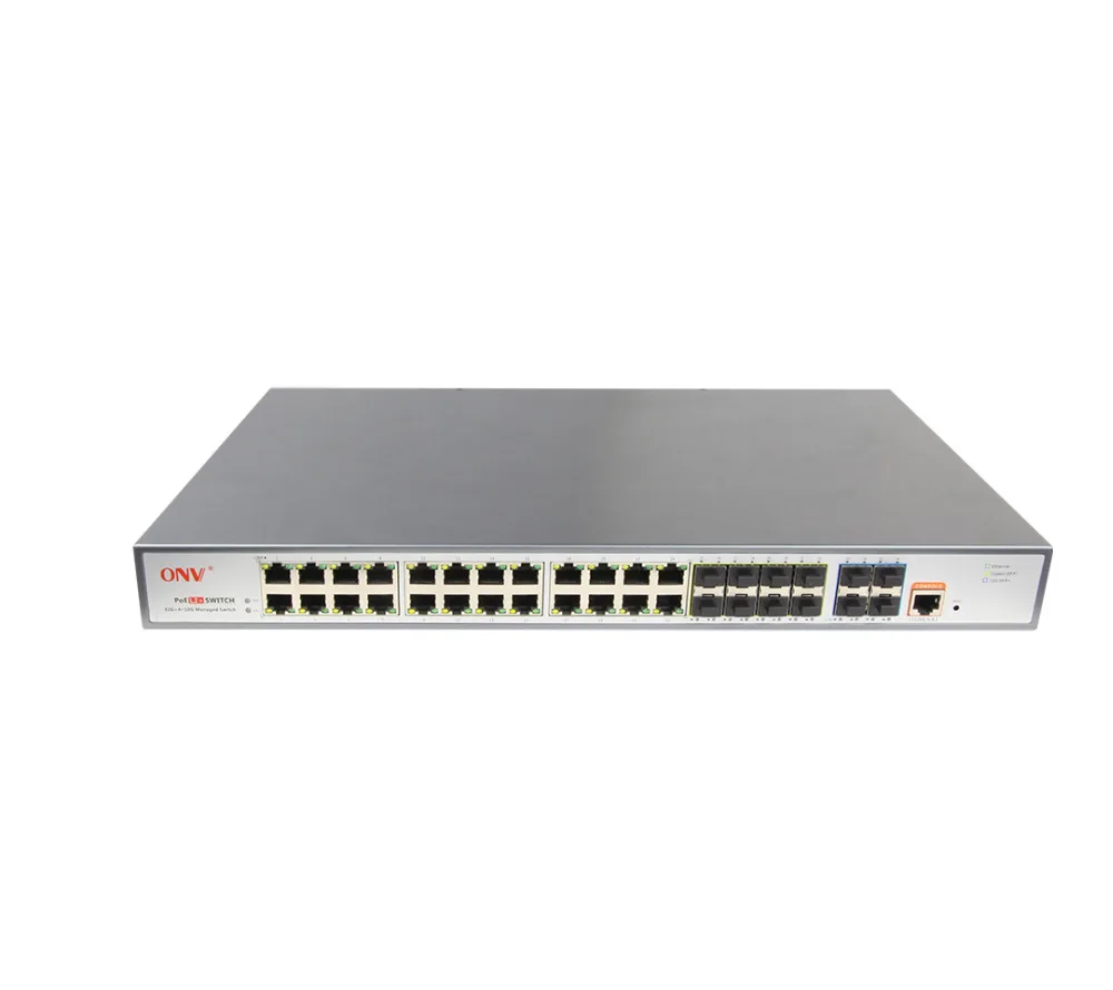 

36 портов 10G L2 + управляемым Core коммутатор питания через Ethernet, 24*10/100/1000M PoE RJ45 портов + 8 * Gigabit Ethernet SFP порта + 4*10G SFP + порты