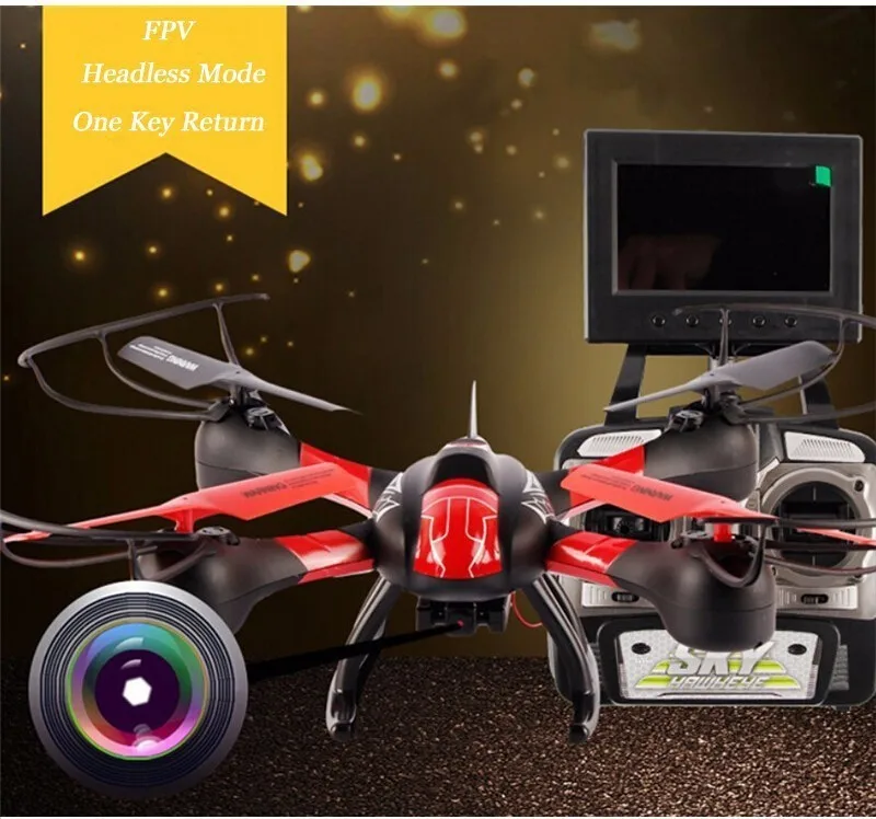 Новейший 5,8G FPV Квадрокоптер SKY Hawkeye FPV RC Квадрокоптер с передача от первого лица Дрон с монитором вертолета