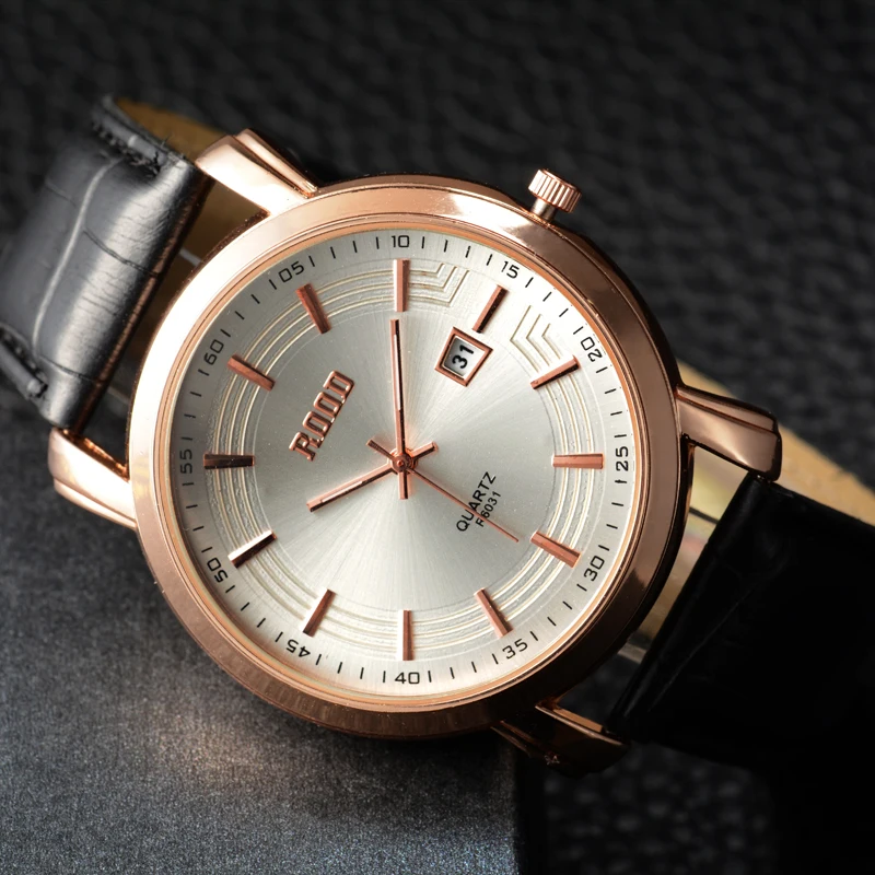 Модные Для мужчин кварцевые часы большой Уход за кожей лица Водонепроницаемый