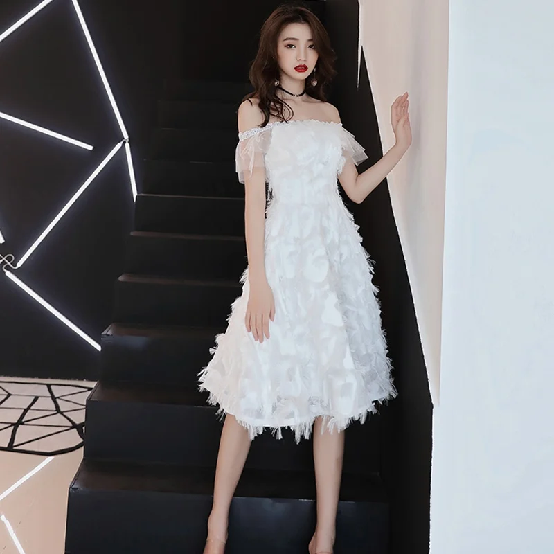 Женское вечернее платье Mori Girl белое для выпускного вечера TS761 2019|Платья бала| |