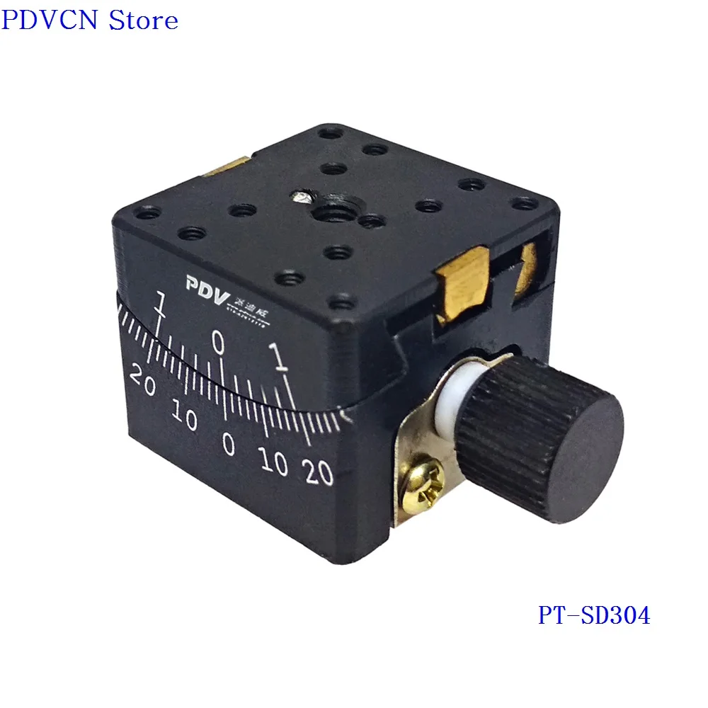 PT-SD304 точным ручным гониометром, платформой ласточкин хвост, оптическим скользящим столом, переводом стагеротации диапазон:+/-30 градусов - Цвет: PT-SD304