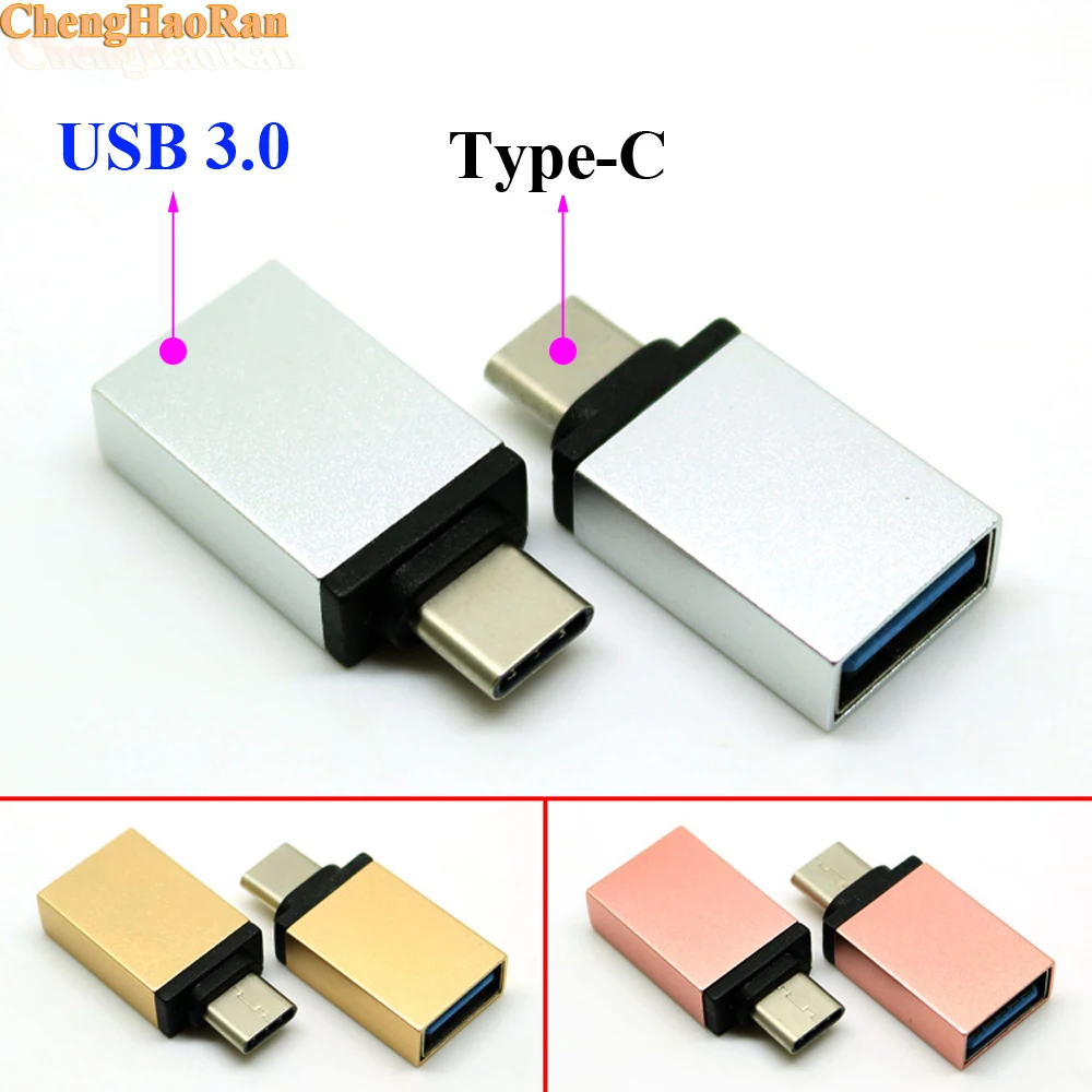 Адаптер ChengHaoRan Type C с USB 3 1 переходник типа папа на 0 мама OTG для зарядки и передачи