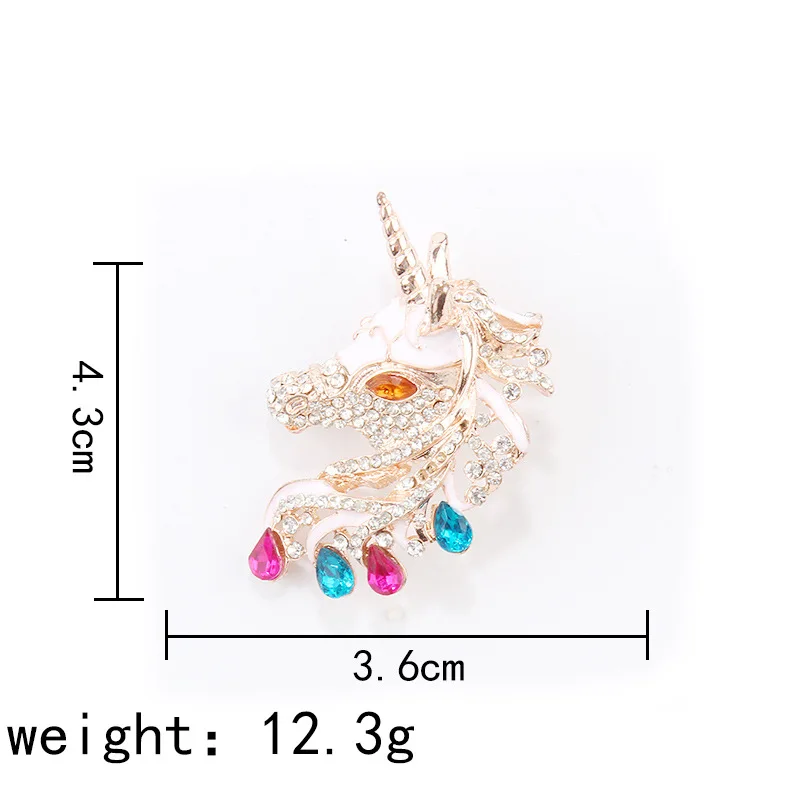 Новинка горячая Распродажа ожерелье с глазурью из горного хрусталя единорог