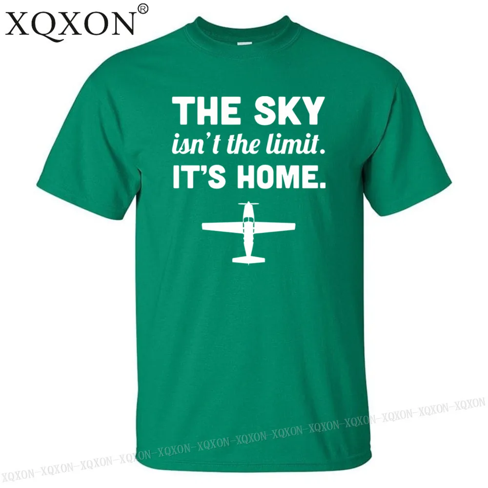 New- the sky Is Not limit it's home смешной самолет пилот Цитата футболка дизайн печати