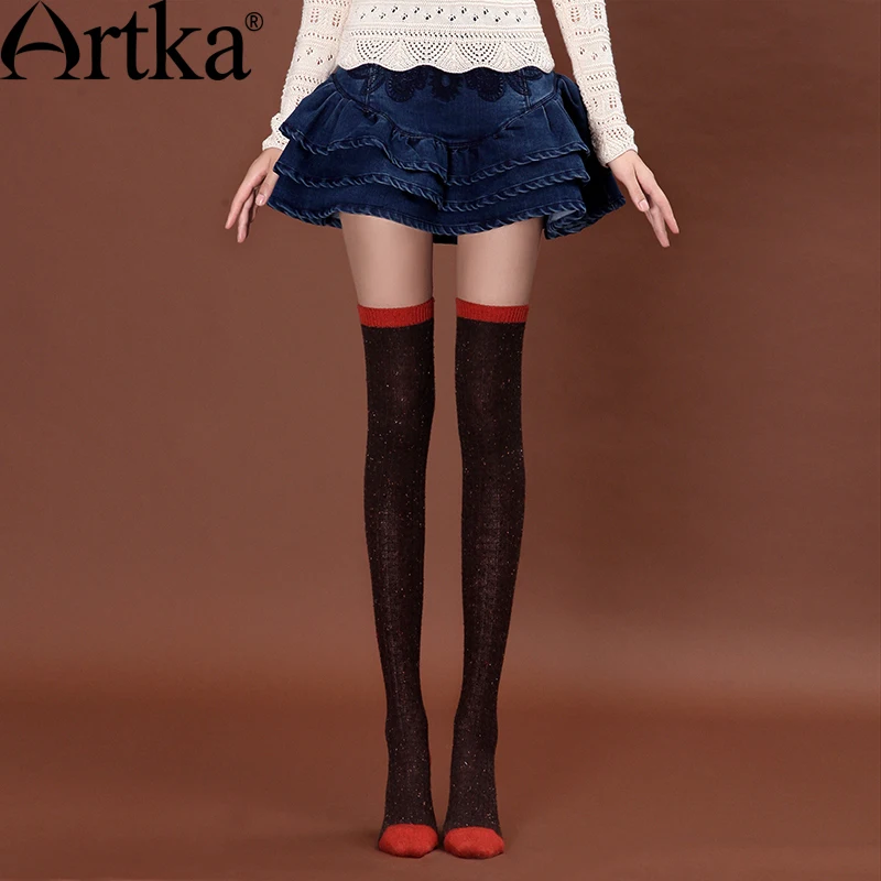 

Artka женская ретро зимняя одежда удобные облегающие высококачественные элегантные шерстяные чулки ( 4 цвета ) PM17032Q