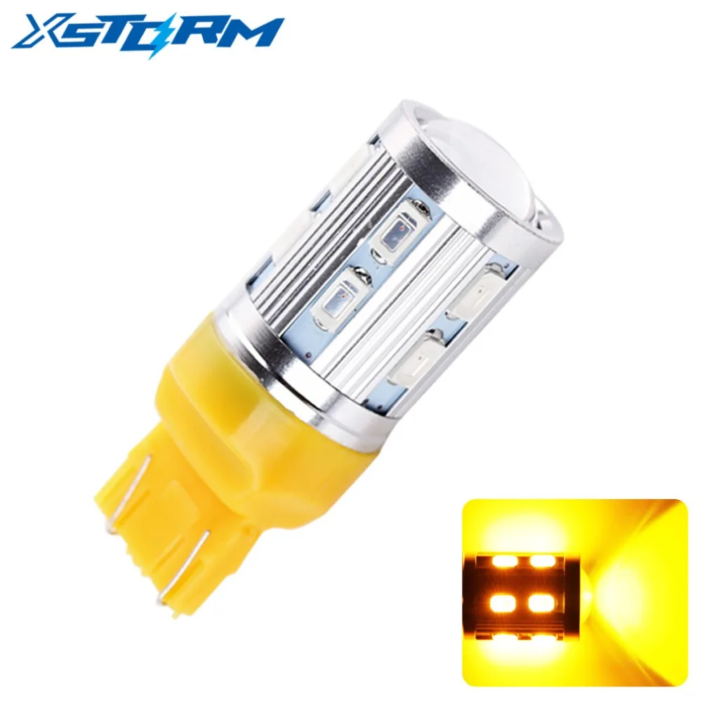 1 шт. T20 7443 светодиодный светильник 12 SMD 5730 автомобильная лампа W21/5 Вт 5 с поворотным