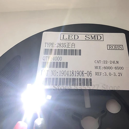 pure white 6200k 1000 шт./лот 2835 SMD СВЕТОДИОДНЫЙ 23-25LM чистый белый/натуральный белый/теплый белый/холодный белый светодиодный светильник - Испускаемый цвет: pure white 6200k