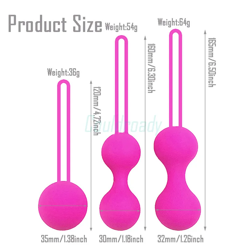 3 шт. безопасный силиконовый умный шарик Кегеля Бен ва тренажер для укрепления