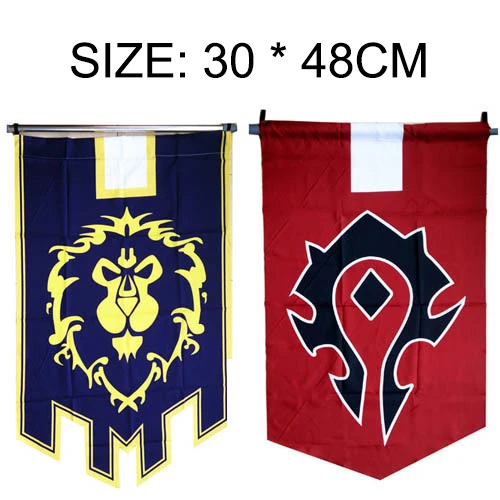 Аксессуар для косплея из аниме WOW Horde Alliance 30 см * 48 см|alliance flag|cosplay accessoriescosplay wow |