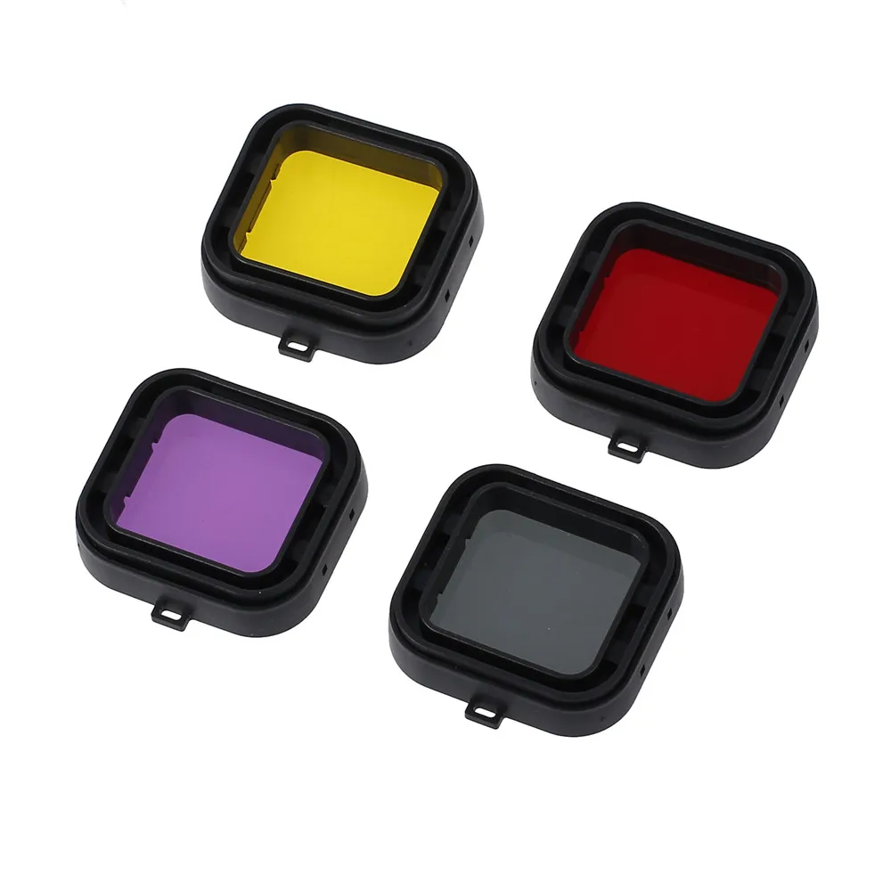 4 шт./компл. фильтр для подводной съемки аксессуары объектива камеры водный спорт
