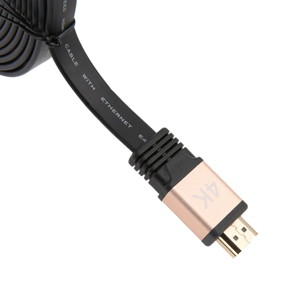 Connectors HDMI 2.0 4K 30AWG HD 18Gbps 3D Audio Return Ethernet 3mHDMI FLAT Cable Support 1080p 1440p 2x1080p 2160p | Обустройство