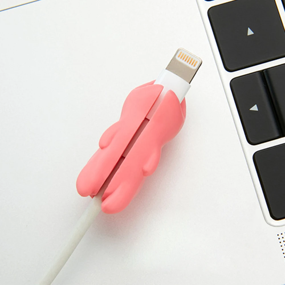 USB зарядное устройство защита для кабеля &quotукус&quot IPhone XR XS MAX 7 Plus милые животные