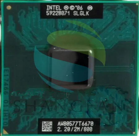 Intel Core2 Duo T6670 CPU процессора SLGLK 2 М Кэш 2.2 ГГц 800 МГц ФСБ ноутбук | Компьютеры и офис