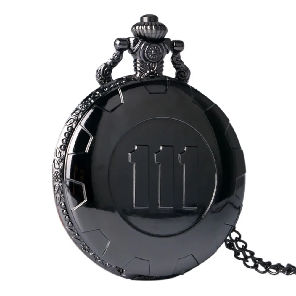 Винтажные кварцевые карманные часы серебро золото игра Fallout 4 vase 111 стимпанк женское мужское ожерелье с подвеской с цепочкой