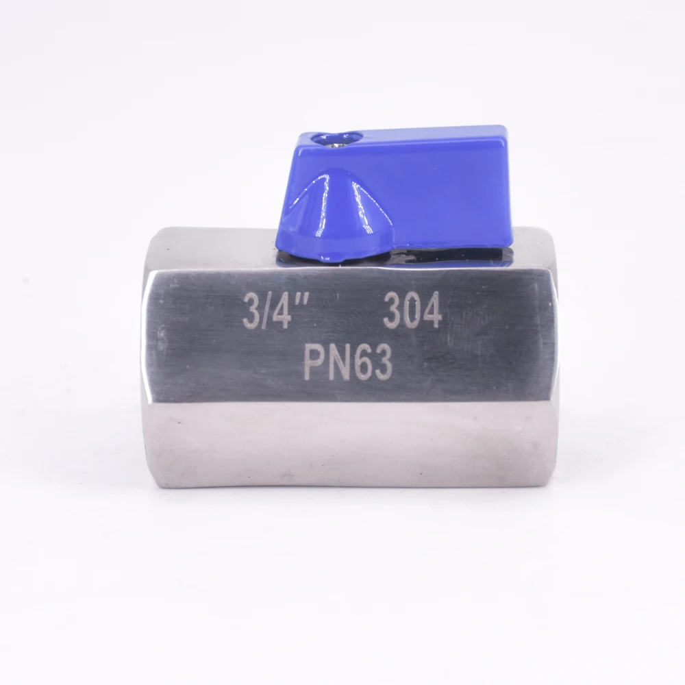 3/4&quot BSP Mini Sanitary Ball Valve Homebrew Beer SUS 304 Stainless Steel With Blue Hanlde | Обустройство дома