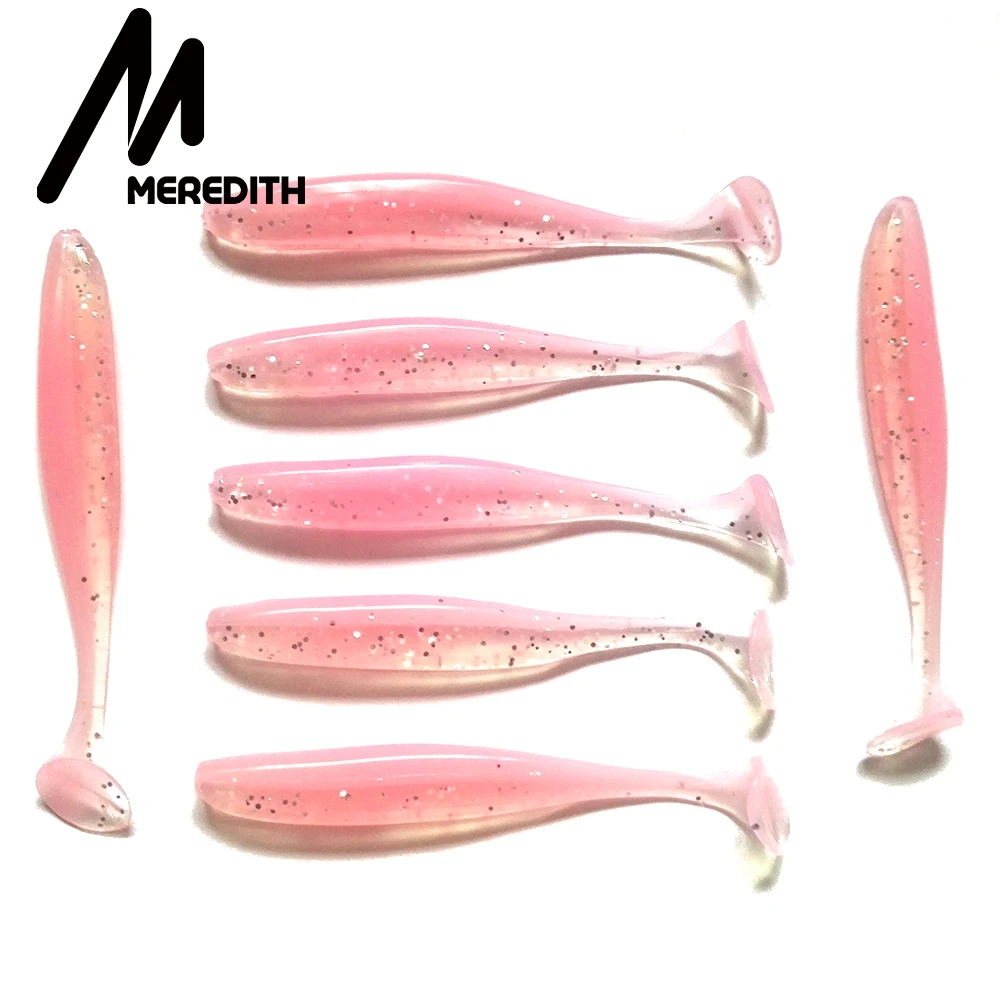 MEREDITH 3 94 дюйма легкая блестящая Мягкая приманка с хвостом для рыбалки приманки