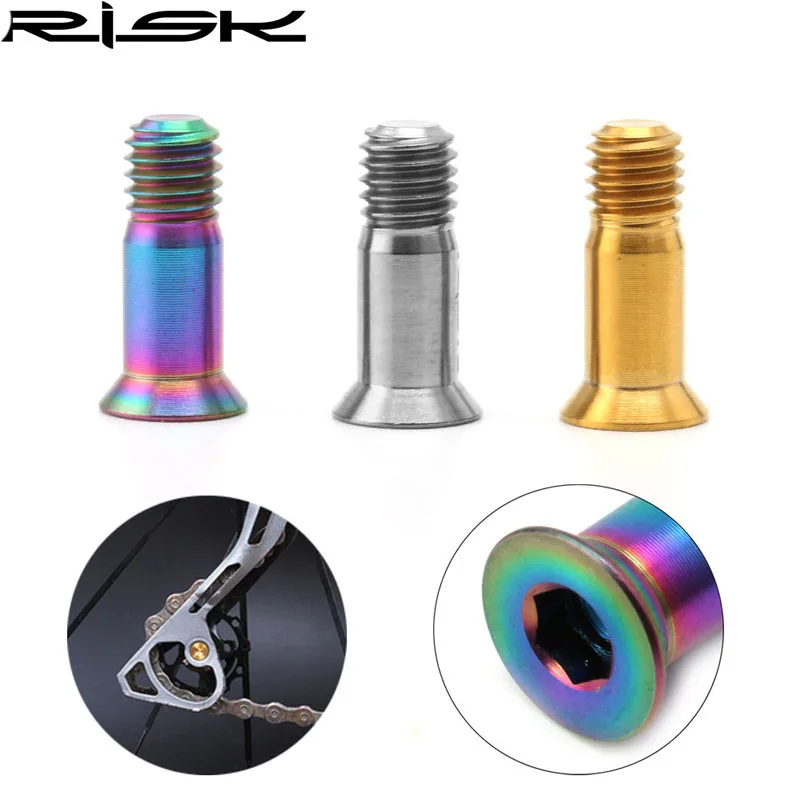 Задний переключатель передач из титана для дорожного велосипеда m5x2 2 шт.|bicycle rear