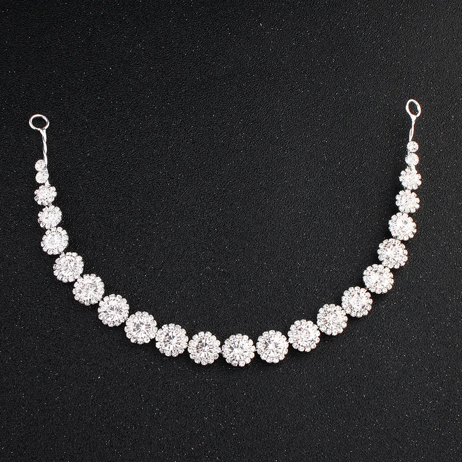 Новинка блестящий кристалл свадебный головной убор для невесты повязка волос 100%