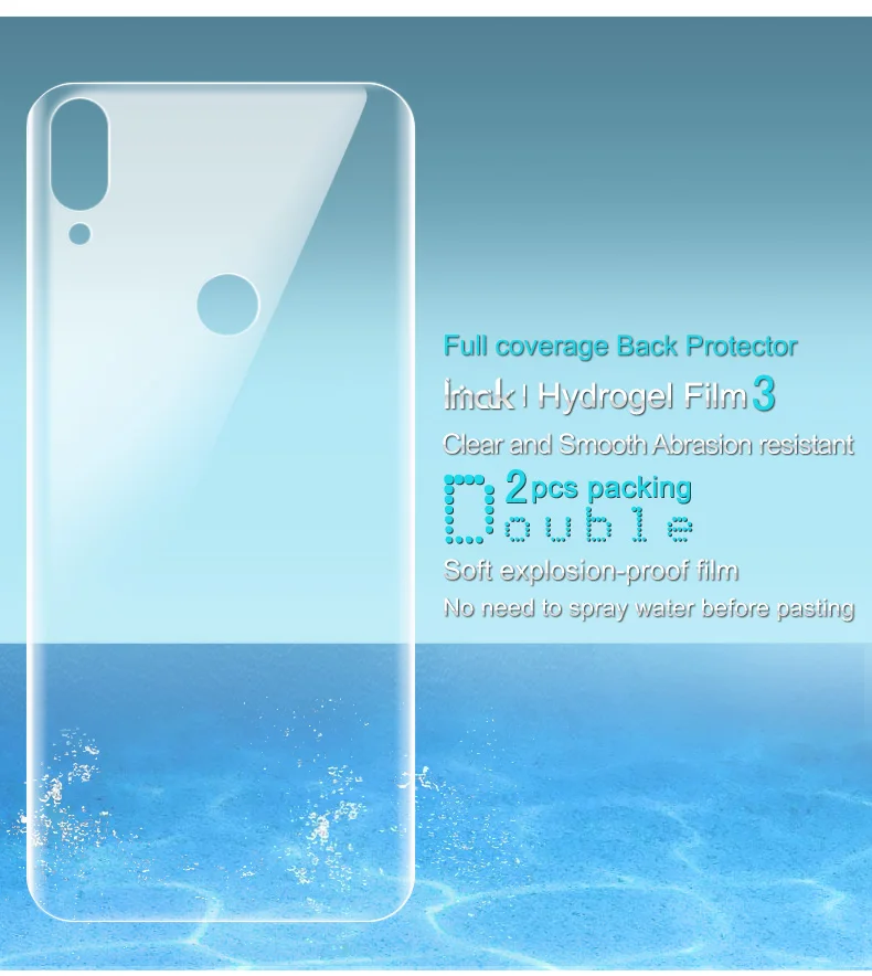 Imak для Asus Zenfone Max Pro M1 ZB601KL ZB602KL защита экрана полное покрытие гидрогель III 2 шт Защитная пленка не стекло