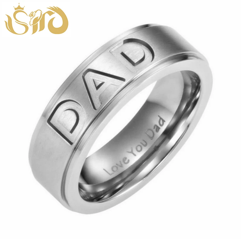 Горячая Распродажа четыре цвета кольцо из титановой стали подарки для папы