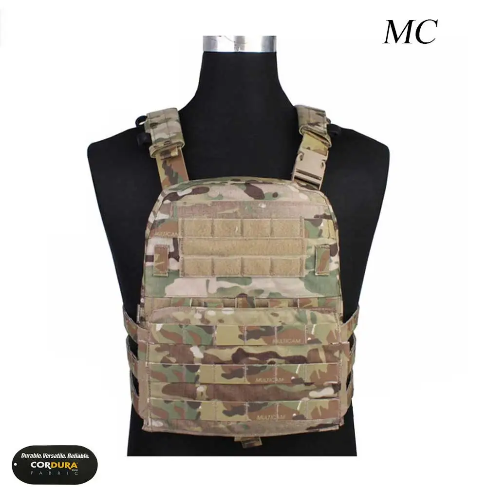 MC EMERSONGEAR CP стиль легкий AVS жилет страйкбол боевой Пейнтбол Охота Molle плиты Перевозчик жилет мультикам черный жилет EM7398 - Цвет: MC