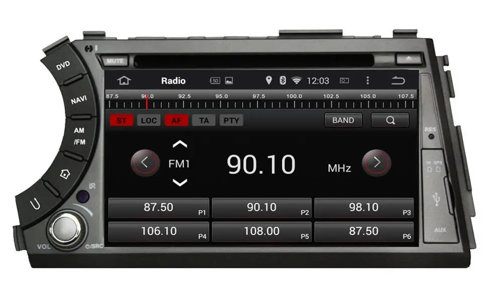 Android 5.1 2 din 7 &quotАвтомобильный видео плеер для Ssang Yong Actyon sports 2005-2013 С 3 Г WI-FI DVR OBD bluetooth