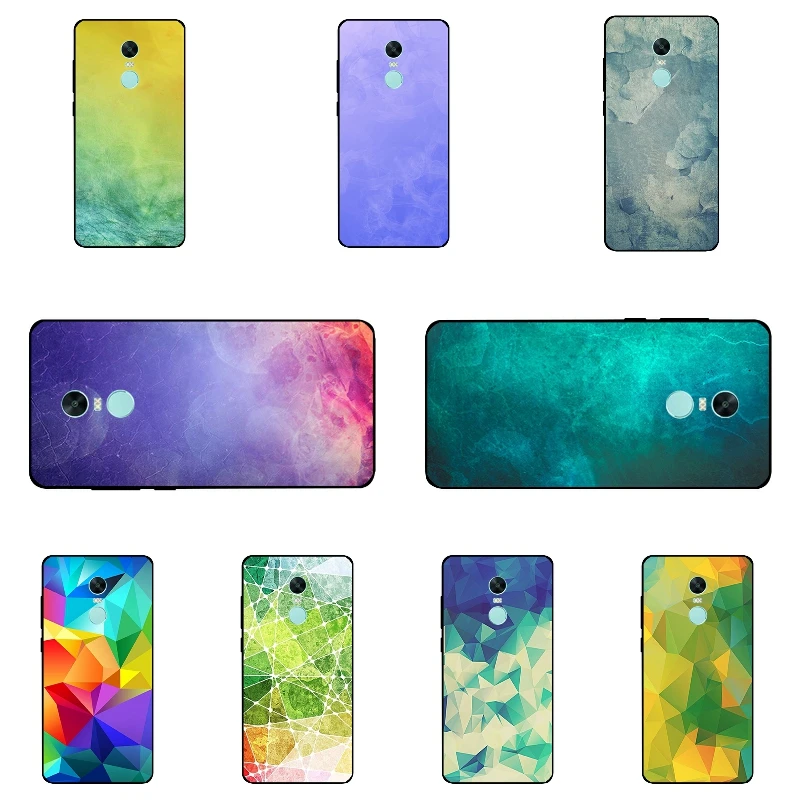 Черный чехол для телефона Redmi Note 4X Xiaomi Note4X 5 &quot Ультратонкий Мягкий ТПУ цветные