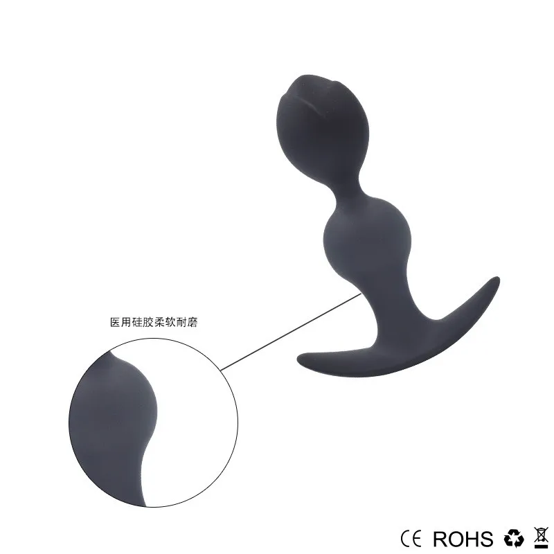 Soft Silicone Anal Plug Toy Pull Bead Anus Prostate Massage Male Masturbation Adult Sex Product Erotic Butt Plugs | Красота и