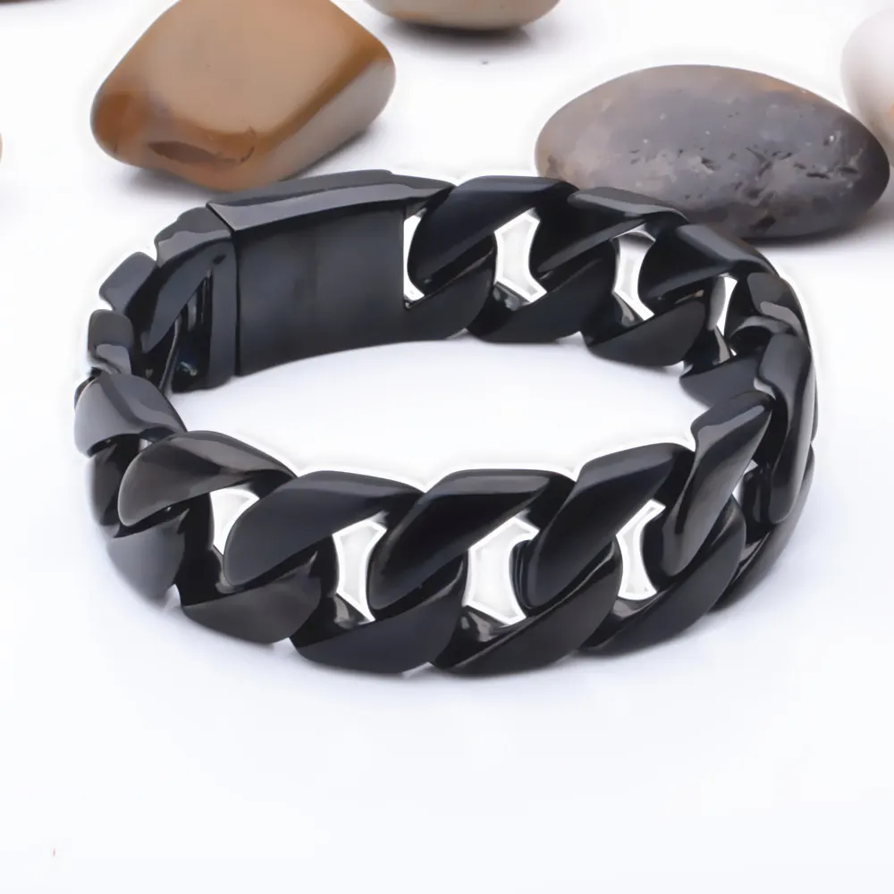 Браслет цепочка мужской из нержавеющей стали 8 66 дюйма 24 мм|jewelry gift boxes free shipping|jewelry