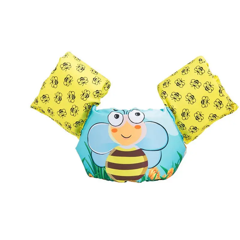 Yellow Bee Hot Toddler Life Jacket Kids Swim Vest Arm Bands Swimming Buoyancy Aid Pool Wear Float Safe - Цвет: Yellow Bee
