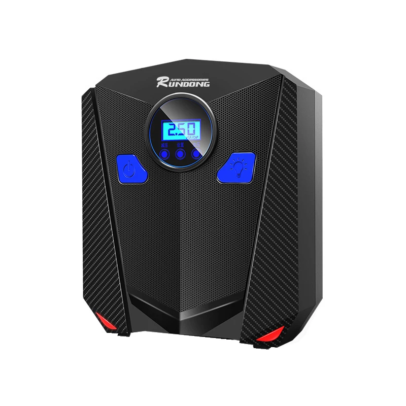 Preço Bomba Elétrica Portátil Para Pneu De Carro, Compressor De Ar 12v, Digital, Pré-ajustável, Bomba De Pressão De Pneu, Elétrico, 120w De Potência Dc12v