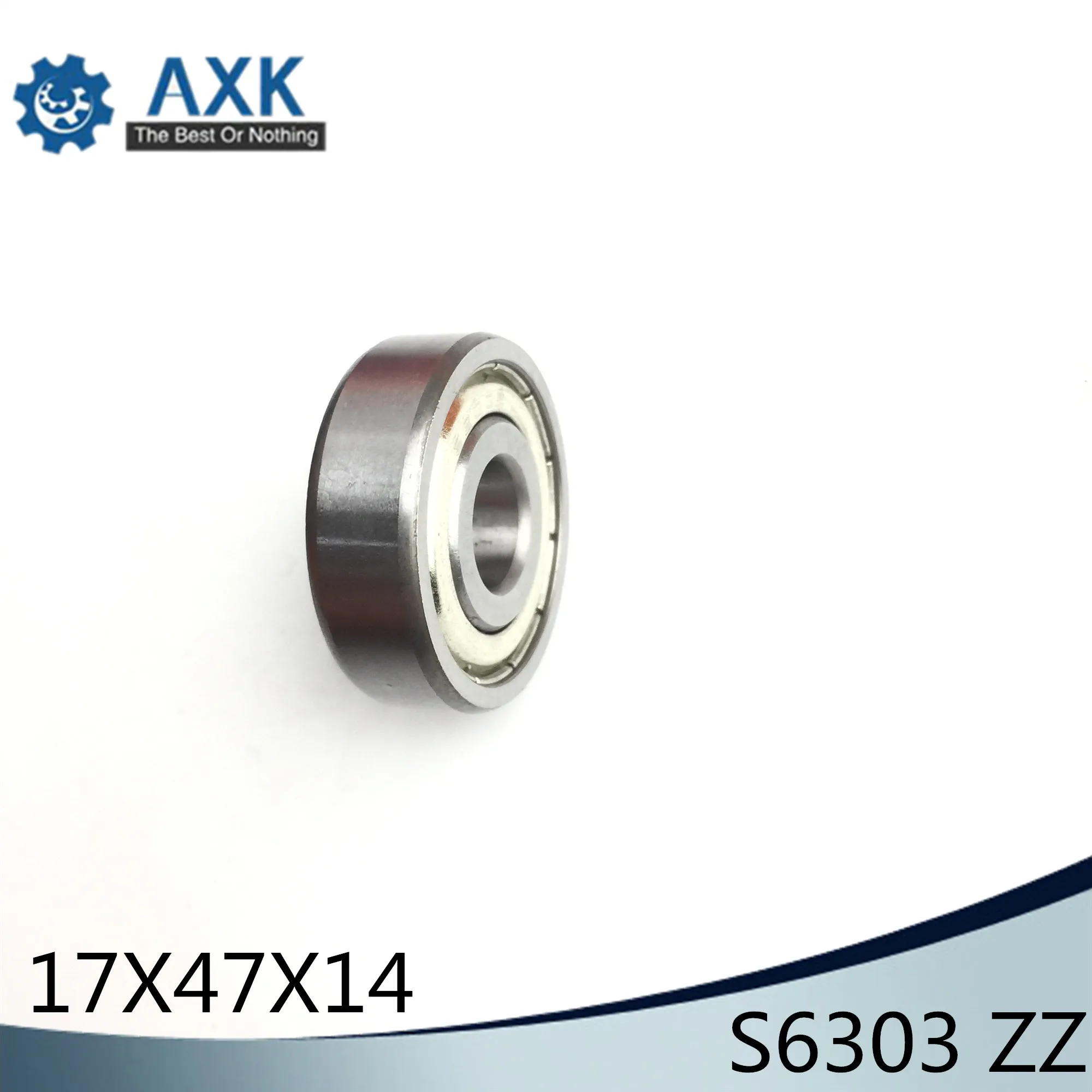 S6303ZZ подшипник 17*47*14 мм (2 шт.) ABEC-1 S6303 Z ZZ S 6303 440C шарикоподшипники из нержавеющей