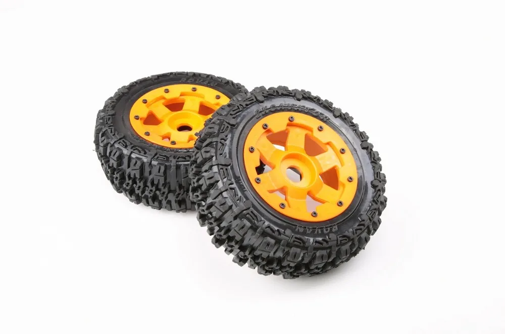 1/5 baja 5t Нейлоновые Колеса Knobby передние шины 2 ⑤ пара для HPI KM RV BAJA 5T 5SC 95071|wheel frame|tires