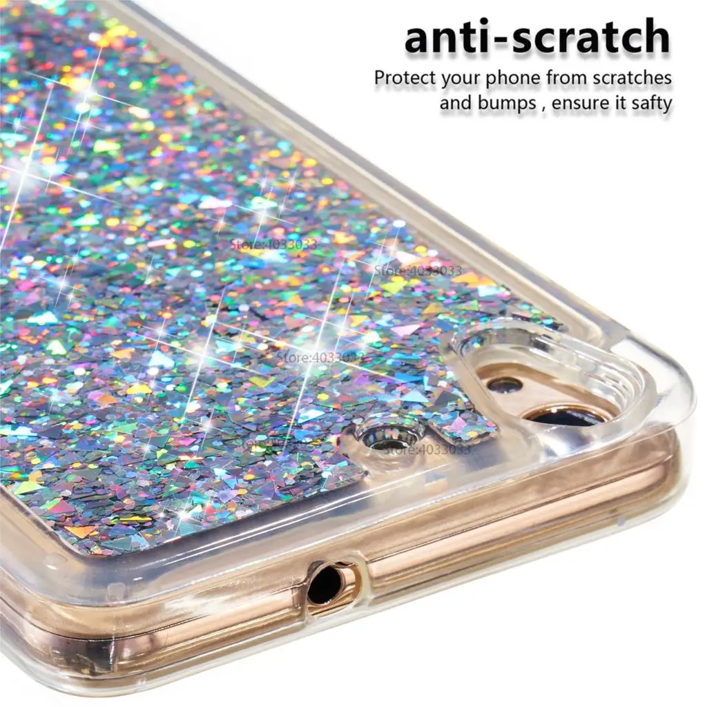 TPU Case for Huawei Y6 II Y6II CAM-L21 CAM-L23 Dynamic Flow Liquid Flash Crystal Clear Back Cover Y 6 2 ii CAM-L32 |