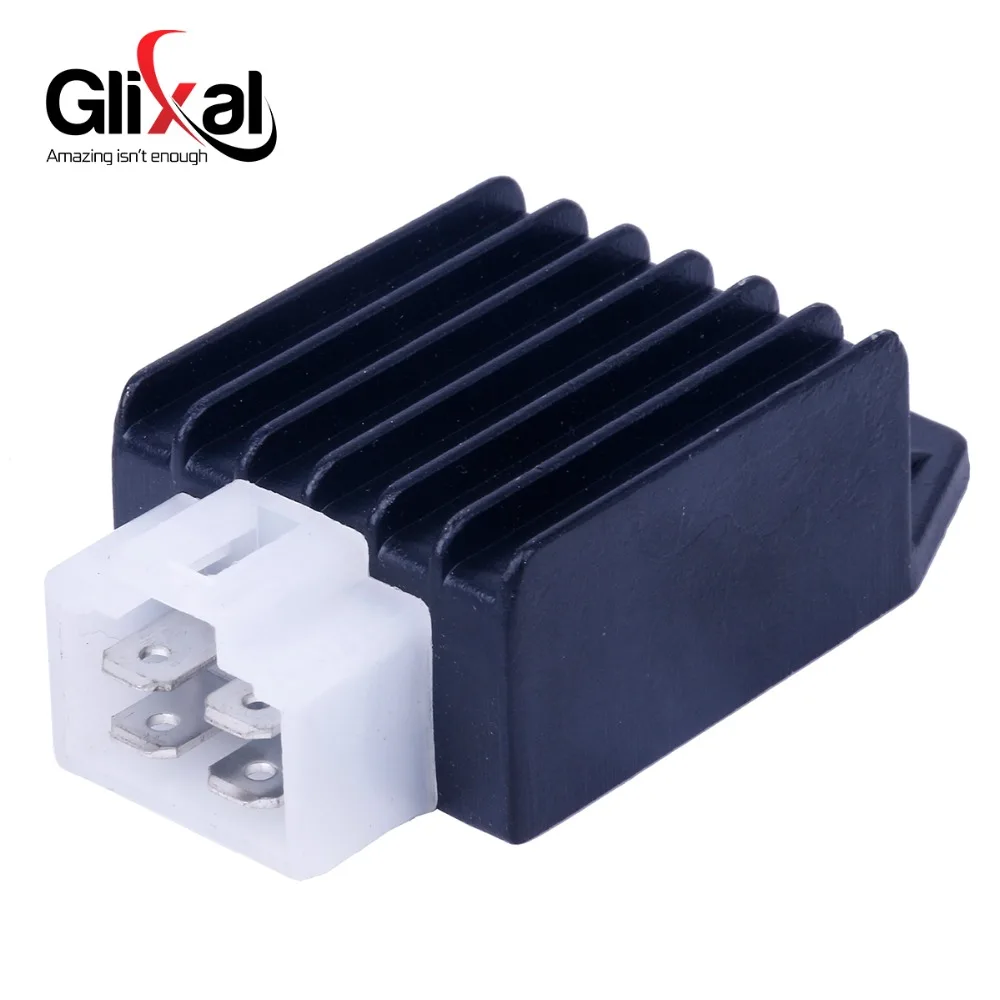 Glixal 12 В 4 Контактный регулятор напряжения Выпрямитель 150cc 125cc 50cc GY6 139QMB 152QMI 157QMJ