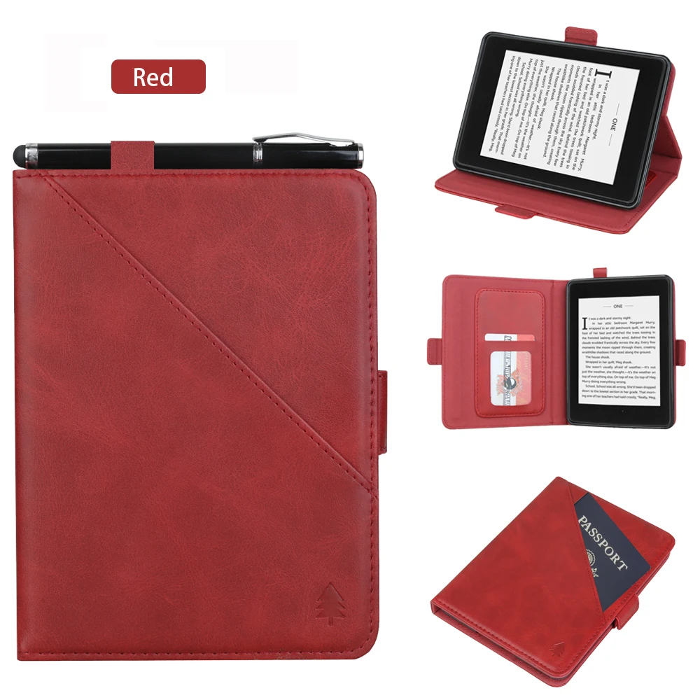red Магнетическое умное покрытие чехол для Amazon все новые Kindle со встроенным фронтальным светильник читалка Новинка Kindle Touch 10th(10th Gen - Цвет: red