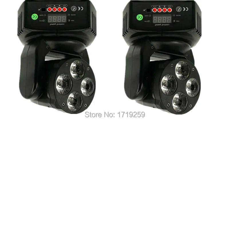 2 шт./лот Мини светодиодный движущийся световая головка 4x18 Вт RGBWA + УФ DMX