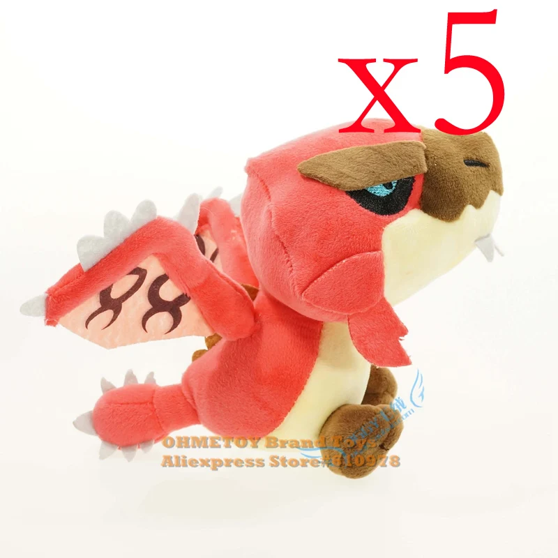 Type 2 5 шт. игра Monster Hunter Freedom Мягкие плюшевые игрушки куклы 20 см 4 цвета оптом - Цвет: Type 2