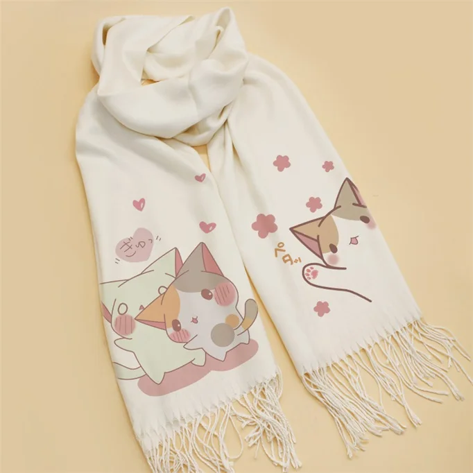 3 Neko Atsume шарфы много стилей шарф Косплей мягкий кошачий задний двор шарф шаль модные новые рождественские подарки - Цвет: 3