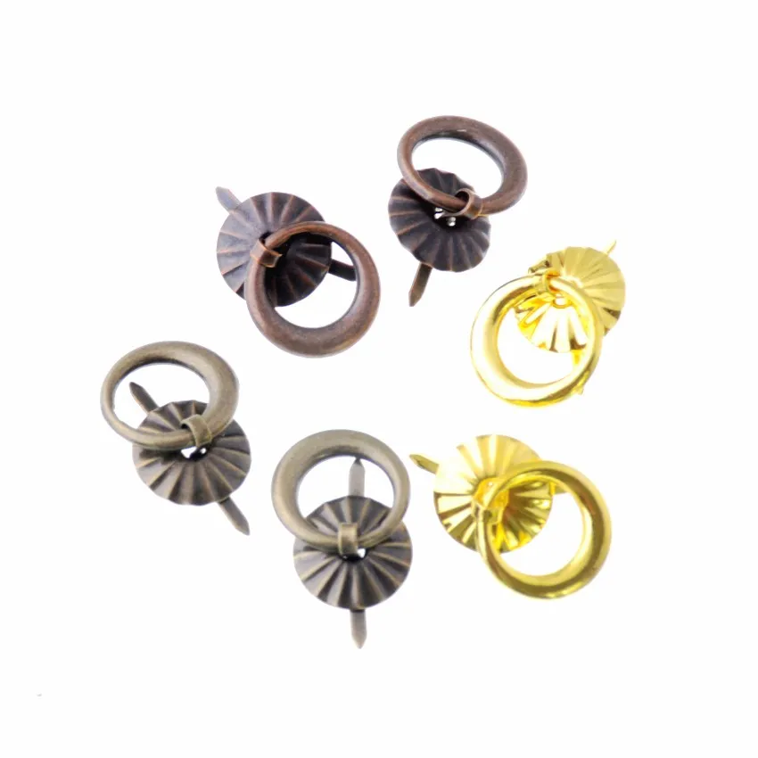 

Free Shipping 5Pcs Jewelry Wooden Pull Handle Dresser Drawer For Bag Round 19mm