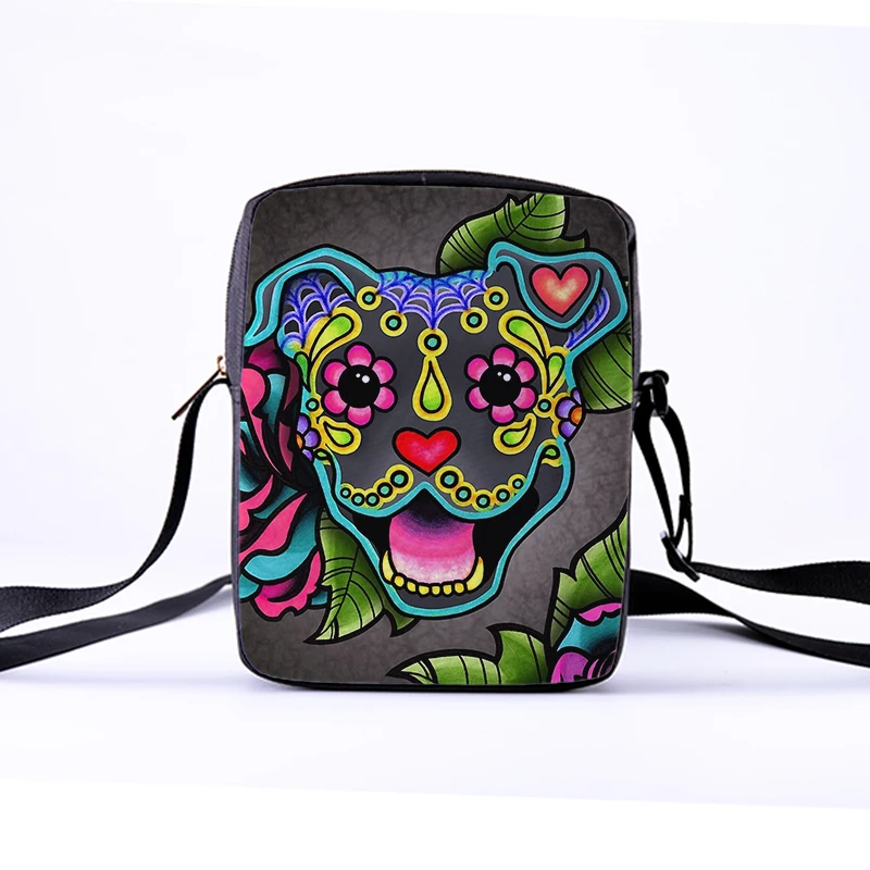 Женская сумка мессенджер CROWDALE через плечо с принтом собаки на заказ|multicolor handbag|bags
