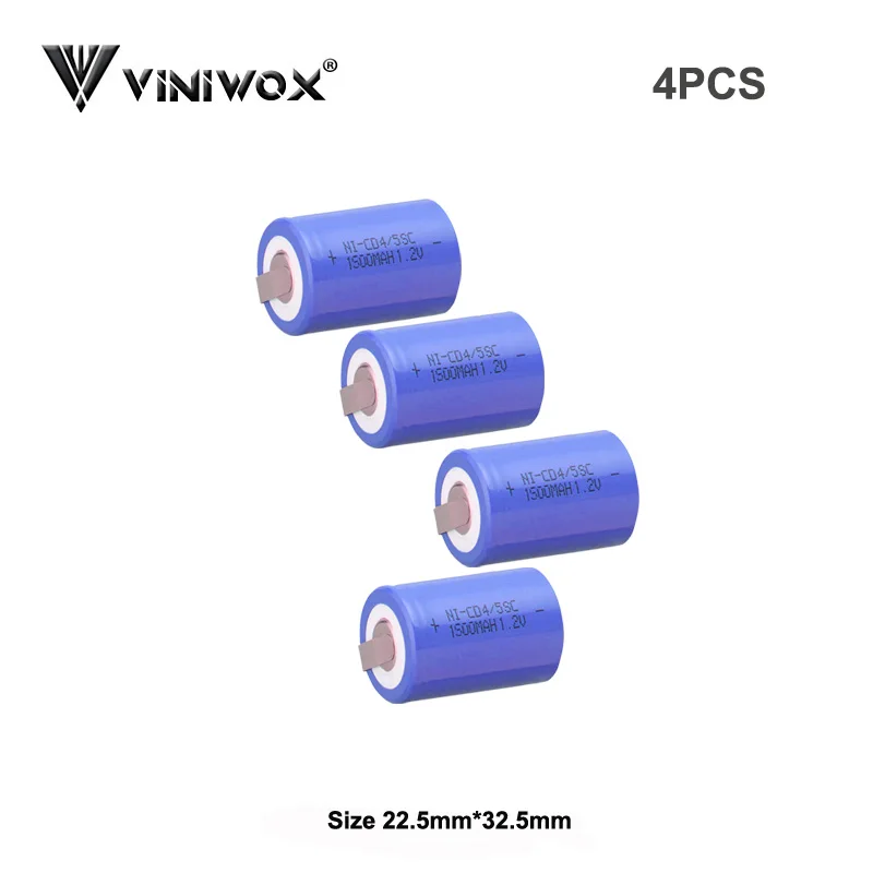 Ni-CD 1500 мА/ч, 4/5SC 1,2 V Перезаряжаемые аккумуляторные батареи с длительным сроком службы фонарик Мощность банк Мощность инструмент Батарея-гидридных и никель-кадмиевых типов аккумуляторов сотового аккумулятора