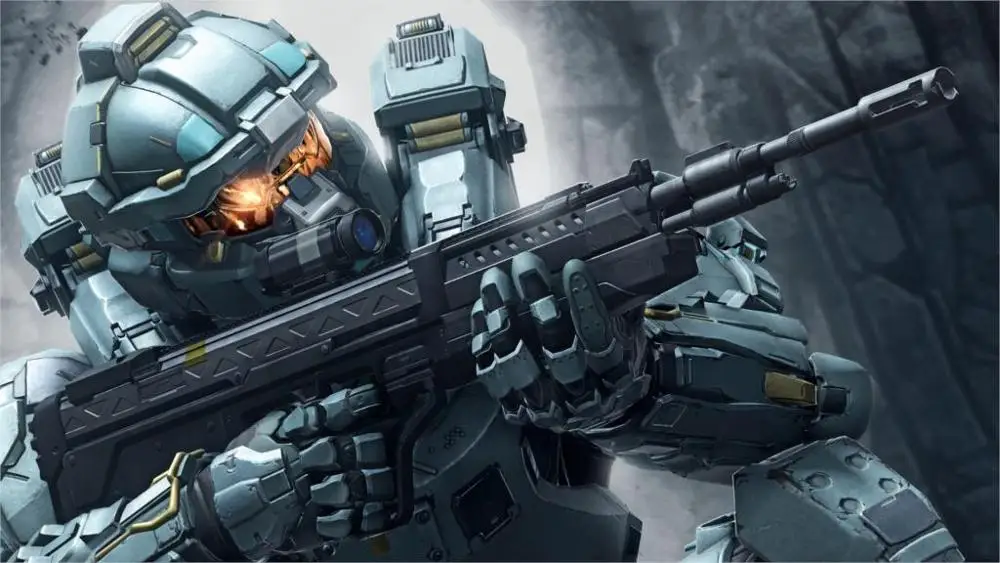 Fred halo 5 guardians оружие солдата шлем украшение дома Холст Плакаты принты
