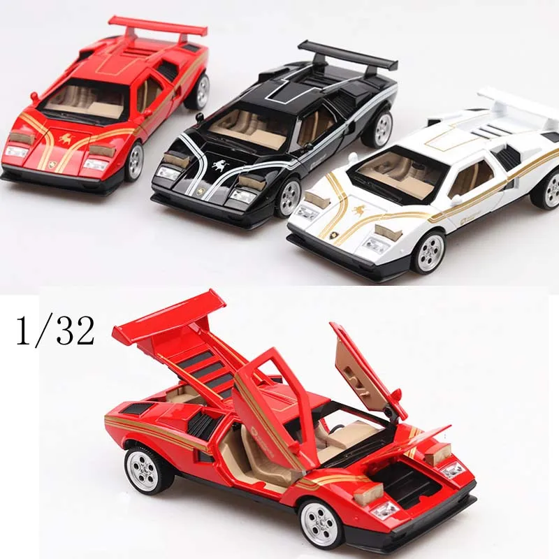 1 шт. Новый 1:32 для Lambor ghini Countach Ретро модель гоночной машины сплав литья под