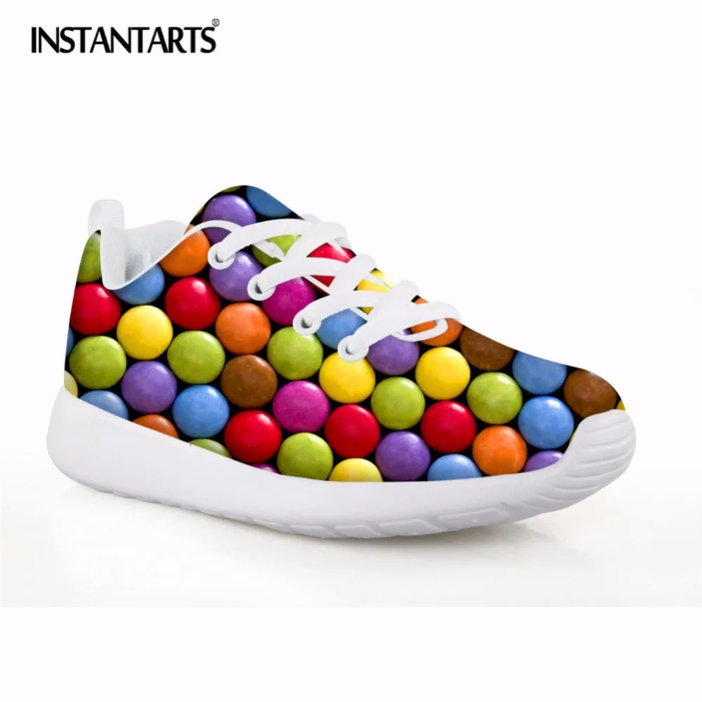 Детская спортивная обувь INSTANTARTS Sweet Candy с принтом лето 2018 дышащие сетчатые легкие
