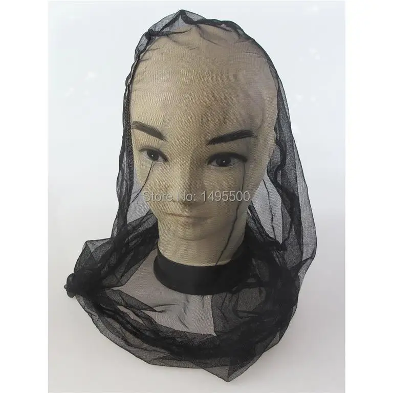 Черная искусственная сетка для головы защитная шляпа рыбалка кемпинг охота