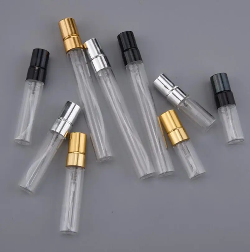

3 мл 5 мл 10 мл дорожный Портативный Стеклянный многоразовый флакон для духов пустой чехол с алюминиевым распылителем LX3248