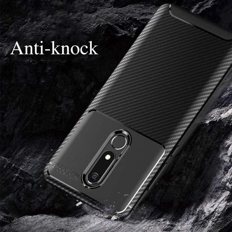 Мягкий силиконовый чехол из углеродного волокна для Nokia X6 X5 2 1 3 5 6 7 Plus 9 Pureview